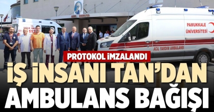 İŞ İNSANI TAN’DAN AMBULANS BAĞIŞI