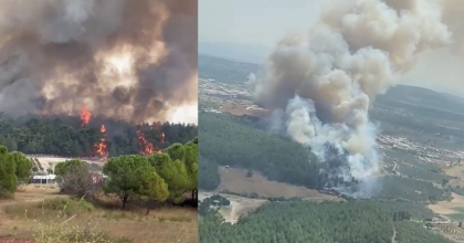 İZMİR’DEKİ ORMAN YANGINI KONTROL ALTINDA