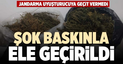 JANDARMA UYUŞTURUCUYA GEÇİT VERMEDİ