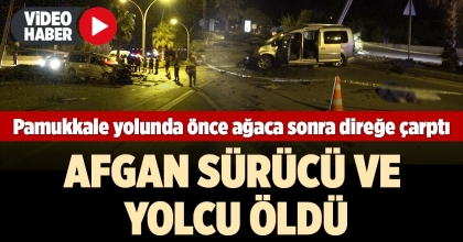 PAMUKKALE YOLUNDA KAZA: 2 ÖLÜ