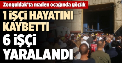 ZONGULDAK’TA MADEN OCAĞINDA GÖÇÜK