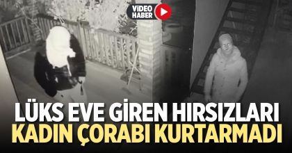 LÜKS EVE GİREN HIRSIZLARI KADIN ÇORABI KURTARMADI