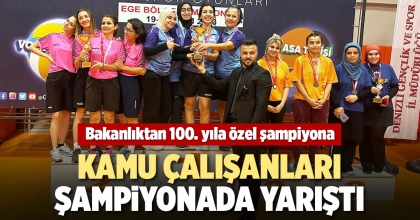 KAMU ÇALIŞANLARI ŞAMPİYONADA YARIŞTI