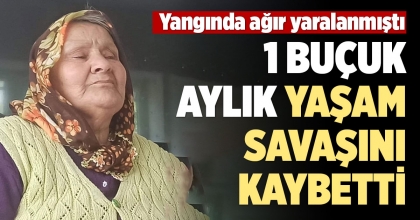 YANGINDA AĞIR YARALANAN KADIN YAŞAMINI YİTİRDİ