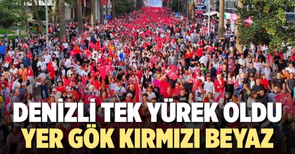 DENİZLİ’DE YER GÖK KIRMIZI BEYAZ