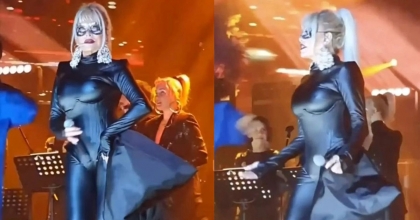 77 YAŞINDAKİ AJDA PEKKAN'IN KEDİ KADIN KOSTÜMÜ