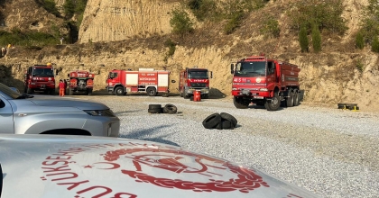 ATIŞ POLİGONU MEVKİİNDEKİ YANGIN KONTROL ALTINA ALINDI