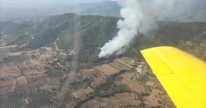 ORMANLIK ALANDA ÇIKAN YANGIN KONTROL ALTINDA