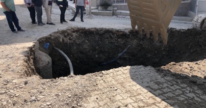 TARİHİ YATIRIMDA YAĞMUR SUYU HATTINA GELİNDİ