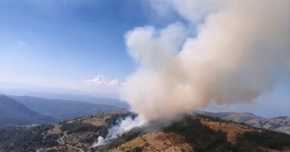 ORMAN YANGININA HAVADAN VE KARADAN MÜDAHALE