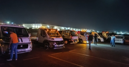 İSRAİL'E OTO ÇEKİCİ KONVOYLU KINAMA