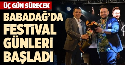 BABADAĞ’DA FESTİVAL GÜNLERİ BAŞLADI