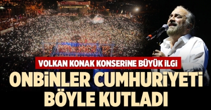 DENİZLİLİLERDEN VOLKAN KONAK KONSERİNE BÜYÜK İLGİ