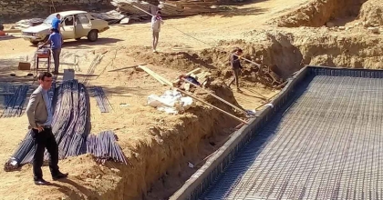 DEVLET VERDİĞİ SÖZÜ TUTTU OKUL İNŞAATI BAŞLADI  