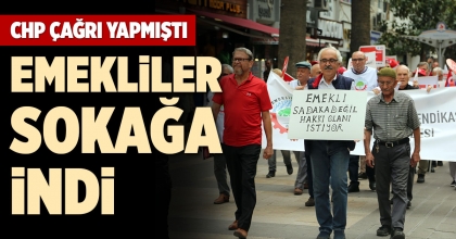 EMEKLİLER SOKAĞA İNDİ