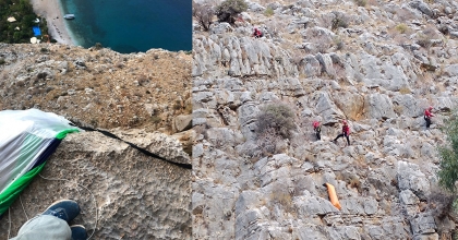 FETHİYE’DE KAYALIKLARA DÜŞEN İNGİLİZ PARAŞÜT PİLOTU ÖLDÜ