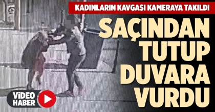 KADINLARIN KAVGASI KAMERAYA TAKILDI