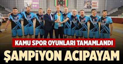 KAMU SPOR OYUNLARI TAMAMLANDI