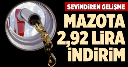 MAZOTA 2,92 LİRA İNDİRİM GELİYOR