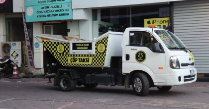 NAZİLLİ’DE ÇÖP TAKSİ HİZMET VERMEYE BAŞLADI  