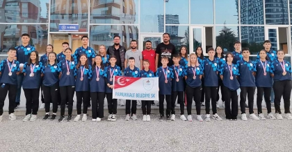 PAMUKKALE BELEDİYESİ SPORCULARI KÜRSÜYE DAMGA VURDU