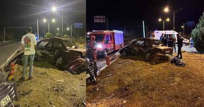 POLİS İLE UZMAN ÇAVUŞ KAZA YAPTI, UZMAN ÇAVUŞ YAŞAMINI YİTİRDİ  