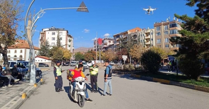 SANDIKLI’DA DRONE DESTEKLİ TRAFİK DENETİMİ  