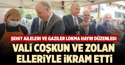 ŞEHİT AİLELERİ VE GAZİLER LOKMA HAYRI DÜZENLEDİ