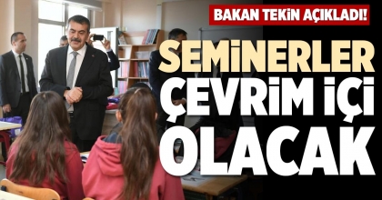 SEMİNERLER ÇEVRİM İÇİ OLACAK