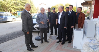 VALİ COŞKUN, ÇAMELİ ESNAFINI ZİYARET ETTİ