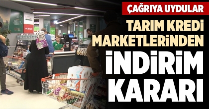 TARIM KREDİ MARKETLERİNDEN İNDİRİM KARARI