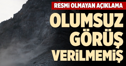 TAŞ OCAĞIYLA İLGİLİ RESMİ OLMAYAN AÇIKLAMA