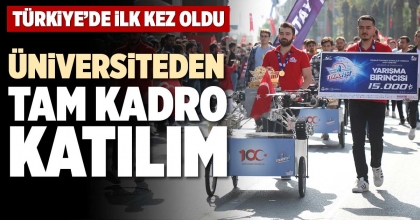 ÜNİVERSİTEDEN TAM KADRO KATILIM