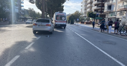 YENİ ALDIĞI MOTOSİKLETİYLE KAZA YAPTI