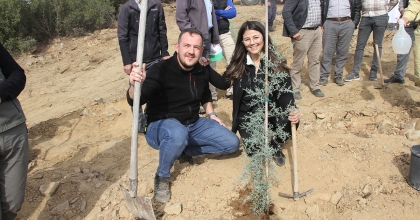 3 AY ÖNCE YANAN ORMANLIK ALAN YENİDEN AĞAÇLANDIRILDI