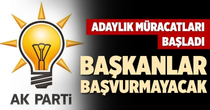 ADAYLIK MÜRACATLARI BAŞLADI