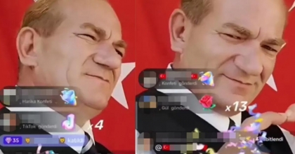 ATATÜRK BENZERİ TİKTOK YAYINCISININ BAĞIŞ REKORU