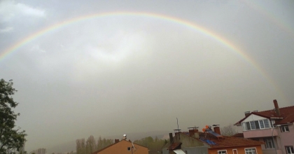 GÖKKUŞAĞI GÖRENLERİ HAYRAN BIRAKTI