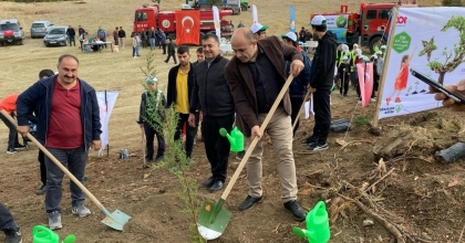 CUMHURİYET İÇİN FİDAN DİKİMİ YAPILDI