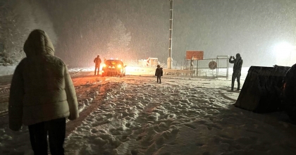 KÜTAHYA'YA MEVSİMİN İLK KARI YAĞDI