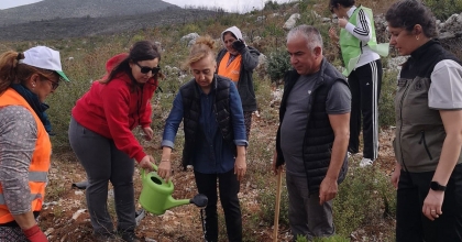 BODRUM'DA 10 BİN FİDAN TOPRAKLA BULUŞTU