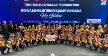 DENİZLİLİ MİNİKLERDEN HALK OYUNLARINDA ÖNEMLİ BAŞARI