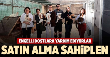 ENGELLİ DOSTLARA YARDIM EDİYORLAR