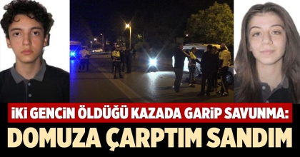 İKİ GENCİN ÖLDÜĞÜ KAZADA GARİP SAVUNMA: DOMUZA ÇARPTIM SANDIM