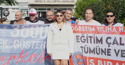 KAMU ÇALIŞANLARI GAZZE İÇİN BİR ARAYA GELDİ