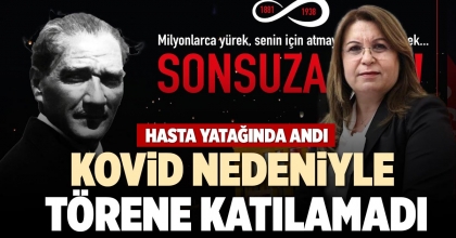 KOVİD NEDENİYLE TÖRENE KATILAMADI