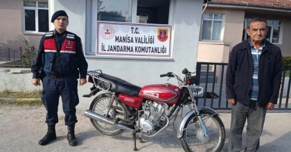 MANİSA’DA ÇALINAN MOTOSİKLETİ JANDARMA BULDU  