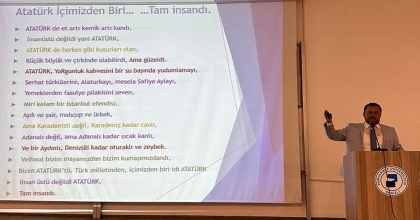 PAÜ’DE “TÜRK MİLLETİNİN ‘ATA’SINA VEDASI” KONFERANS