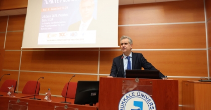 PROF. DR. YALÇIN, PAÜ’DE SÖYLEŞİYE KATILDI