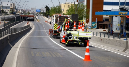 YOL ÇİZGİLERİ YENİLENDİ
